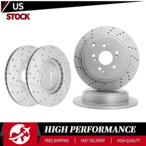 Rotores de freno de disco perforados delanteros traseros para Honda Pilot Acura MDX - Imagen 1 de 10