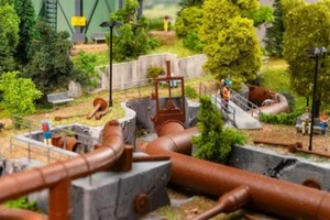 Faller 180328 Großes Rohrleitungs-Set 1:87 Spur H0 Bausatz Neu - Picture 1 of 6