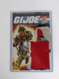 GI Joe 1985 FOOTLOOSE File Card Carback W/ Protective Case Flag Point Missing - Picture 1 of 4