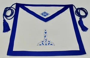 Senior Warden Masonic Apron & Matching Gloves Blue Lodge Freemason (2 Piece Set) - Picture 1 of 7