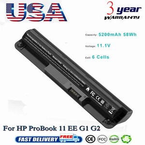 For HP Probook 11 G1 G2 797430-001 5200mAh 796930-121 796930-421 Battery DB06XL - Picture 1 of 12