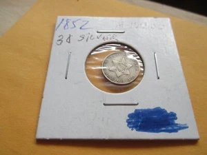 1852 3 cent silver VERY NICE GRADE - Picture 1 of 2