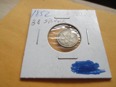 1852 3 cent silver VERY NICE GRADE - Image 1 of 2