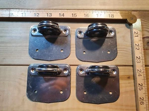 4 x Sailing Bullseye Fairlead Stainless Steel Plate Boating Boat Parts Dinghy - Picture 1 of 3