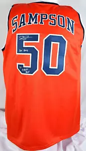 Ralph Sampson Signed Orange College Style Basketball Jersey w/2 insc.- Prova - Picture 1 of 10