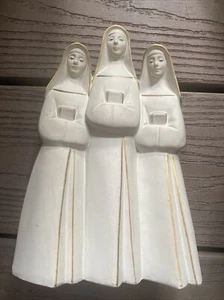 Vintage 3 singende Nonnen Spieluhr zum Aufziehen, 70er Jahre Made in Japan, 7,50" hoch. Funktioniert - Bild 1 von 6