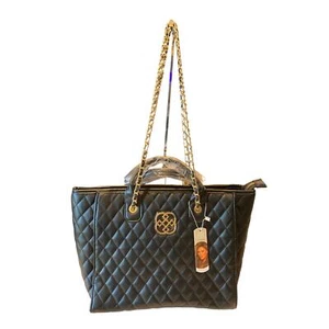 Bolso de hombro Daisy Fuentes negro nuevo con etiquetas - Imagen 1 de 8