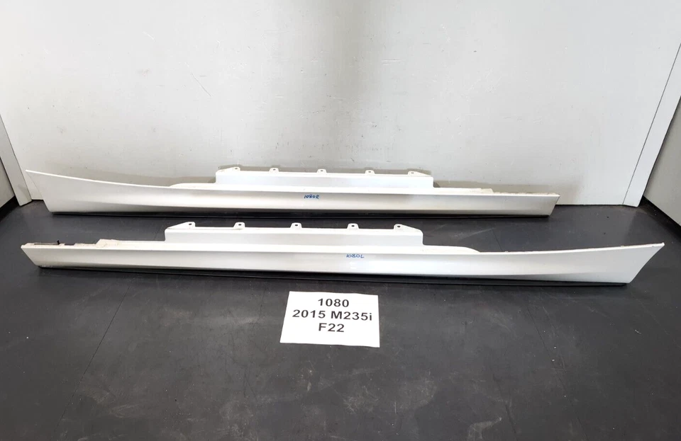 ✅ 14-20 原始设备制造商宝马 F22 F23 M235 左右 M 运动裙摇椅面板套装白色 A96 — 第 1/4 张图片
