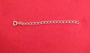 4 INCH GOLD PLATED 4MM FLORENTINED CHAIN NECKLACE EXTENDER WITH SPRING RING - Picture 1 of 2