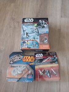 Star Wars: (Micro Machines/Hot Wheels LOT) R2-D2, Chewbacca, Millennium FALCON 