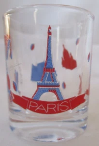 PARIS FRANCE SOUVENIR SHOT GLASS - Picture 1 of 7