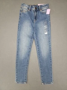 NWT~EVSIE~ Girl's Size 8 REG High Rise Denim Jeggings Stretch Cotton Spandex - Picture 1 of 8