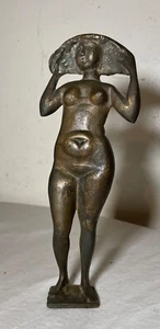 Vintage Milton Elting Hebald American Bronze Stylized Nude Lady Sculpture Statue - Picture 1 of 15