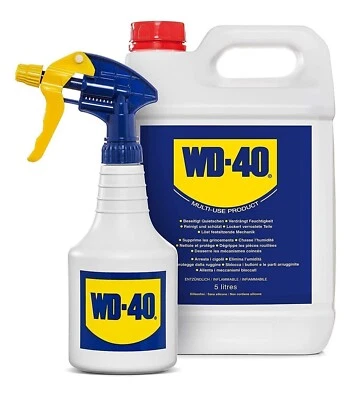 WD-40 Lubrificante  Multiuso Sbloccante Tanica 5 LITRI  Dosatore spray - Immagine 1 di 4