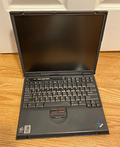Vintage IBM ThinkPad T21 Laptop  - No power adaptor - with issues - READ
