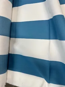 Cabana a rayas en azul francés 5 1/2 yardas - Imagen 1 de 2