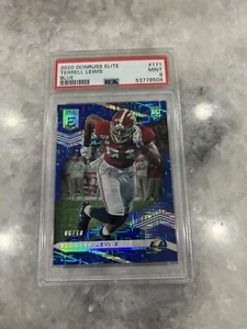 2020 Panini Donruss Elite Terrell Lewis Rookie Card RC Blue 06/10 PSA 9 Mint - Picture 1 of 2