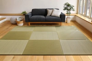 Alfombra de tatami Rush Grass antideslizante natural insonorizada yoga niños durmiendo - Imagen 1 de 15