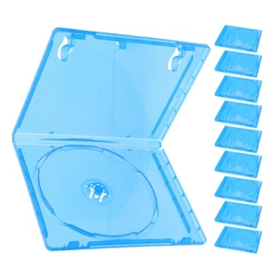 10pcs Disc Case Translucent Cd Packing Boxes Cd Packing Box For Home Cd Storage - Afbeelding 1 van 12