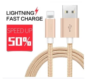 1meter fast charging USB cable for iPhone 6/6p/7/7p/8/8p/x/XR/XS NIB PINK x3 - Picture 1 of 6