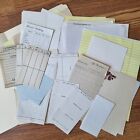 60 + Mixed Craft Lot Blank Documents, Forms, Paper, Graphs, and More