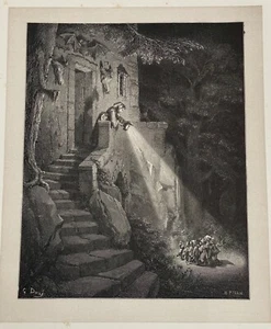 GUSTAVE DORÉ, FAIRY TALES BY PERRAULT Wood Engraving, 1862 - TOM THUMB (7) - Picture 1 of 6
