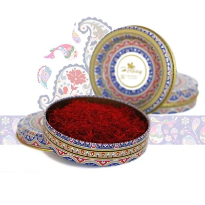 Herbay Saffron, Finest Pure Premium Super-Negin Saffron Spice 5 grams BlueDream - Image 1 of 4