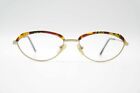 Vintage Prestige 2027 55[]19 140 Gold Bunt oval Brille Brillengestell