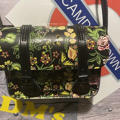 Dr Martens Venus Bloom Butterfly Mini Satchel Crossbody Leather Satchel Bag - Image 1 of 4