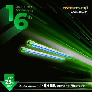 2x MARS HYDRO Blue30 Supplemental Led Grow Light Bars w/timer for Indoor Plants - Picture 1 of 10