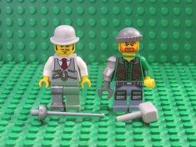 Lot 2 LEGO minifigs Monster Fighters Jack McHammer Doctor Rodney Rathbone 9468 R