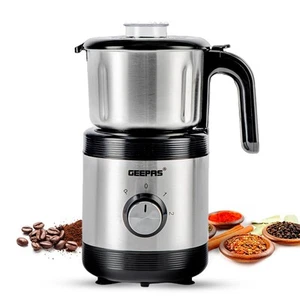 GEEPAS Coffee Grinder Food Processor 450W Wet & Dry Mixer 2 Speed Pulse 800ML - Picture 1 of 11