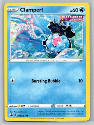 Clamperl #065/264 SWSH08: Fusion Strike Common - Pokemon Cards F47 - Image 1 of 2