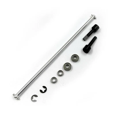 Xtra Speed Aluminum Main Drive Shaft w/G45 Steel Joint Red For Tamiya 1/10 TA01 - Image 1 of 2