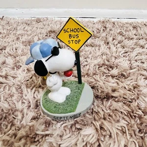 Snoopy & Woodstock "September" Danbury Mint Perpetual Calendar Figurine Figure - Picture 1 of 7