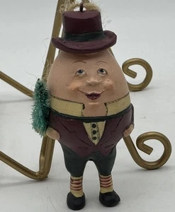 Kurt Adler Kandy's Folk Art Vintage 1992 Humpty Dumpty Ornamento Árbol de Navidad - Imagen 1 de 8