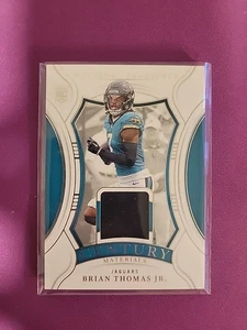 2024 Panini National Treasures Brian Thomas Jr. Century Materials /99 Rookie RC - Picture 1 of 2