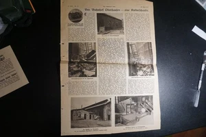 Flugblatt 1923 Besetzung Ruhrgeb. durch Frankreich Zerstörung Bahnhof Oberhausen - Bild 1 von 1