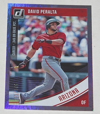 2018 Donruss Baseball Season Stat Line #52 - David Peralta 293/345  Diamondbacks - Image 1 of 2