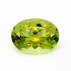 4.40 CARAT-AMAZING NATURAL TOURMALINE GREEN 12.4X9.2MM OVAL CUT LOOSE GEMSTONES - Picture 1 of 8