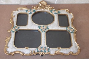 32,5 x 28 cm ROKOKO VERGOLDETE BORDÜRE 5 ABSCHNITTE FOTO/BILDERRAHMEN + 3D FLORALES DESIGN - Bild 1 von 17