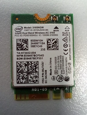 WLAN Karte Wifi Card 3165NGW 8SSW10H - Bild 1 von 2