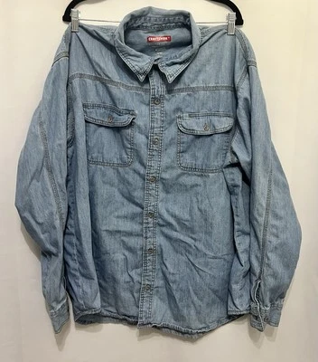 Men's Craftsman Blue Denim Work Shop Casual Shirt - 2XL - Image 1 of 4