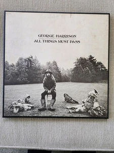GEORGE HARRISON All Things Must Pass 1970 APPLE 3 LP Box Set w POSTER / INNERS - Picture 1 of 5