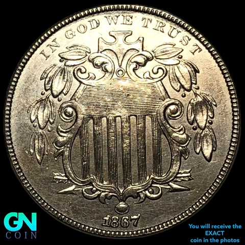 1867 Shield Nickel  #E7718 Cover