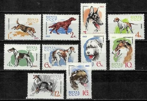 Russia USSR 1965 ☀ Fauna Hunting and Service Dogs Mi 3020-3029 ☀ MNH** - Picture 1 of 1