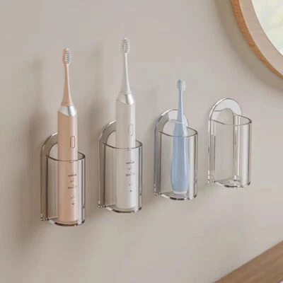 Electric Toothbrush Holder Wall Mounted Toothbrush Storage Rack Bathroom - ~ ~ - Image 1 of 4
