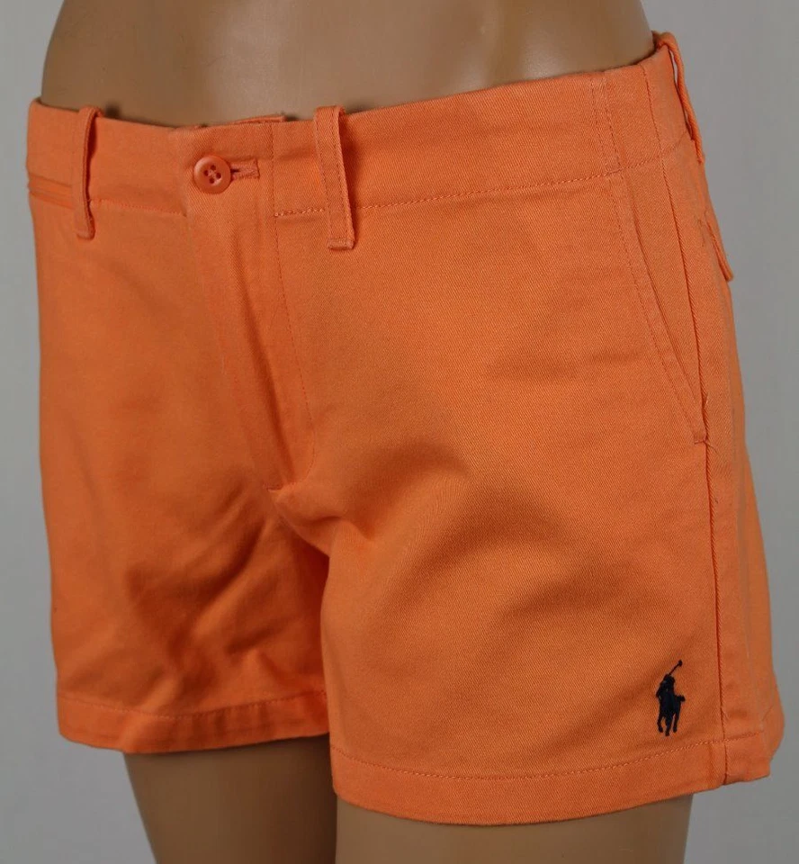 Ralph Lauren Sport Orange Shorts Navy Blue Pony POLO Logo NWT - Image 1 of 2