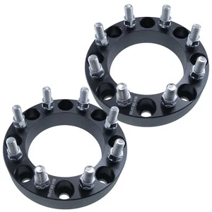 2 pc 1.50" 8x6.5 to 8x170 Wheel Adapters | 8 lug Spacers | 14x1.5 Studs - Picture 1 of 3