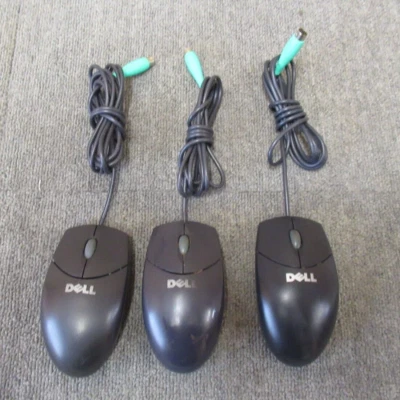 3 x Dell Logitech M-S69 851841-1000 W1668 PS/2 Wired 3-Button Trackball Mouse - Image 1 of 4